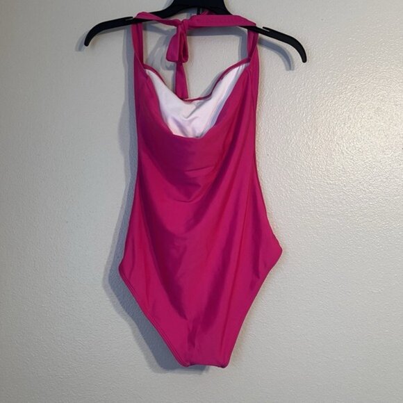 Women's Ruched One Piece Swimsuit Full Coverage Swimwear Tummy Control Beachwear - Picture 2 of 5